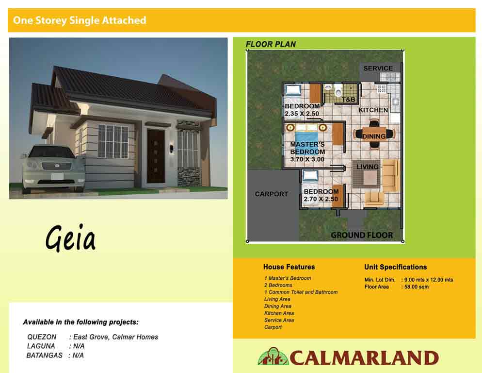 Metropolis Lucena Calmar Land House & Lot For Sale in Lucena City